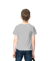 Back View Of Boys You Rock Grey Colour Tshirt featuring 'You Rock!' and a guitar graphic, perfect for music lovers.